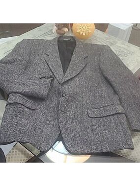 HARRIS TWEED HAND WOVEN 100% VIRGIN SCOTTISH  WOOL BLAZER XL